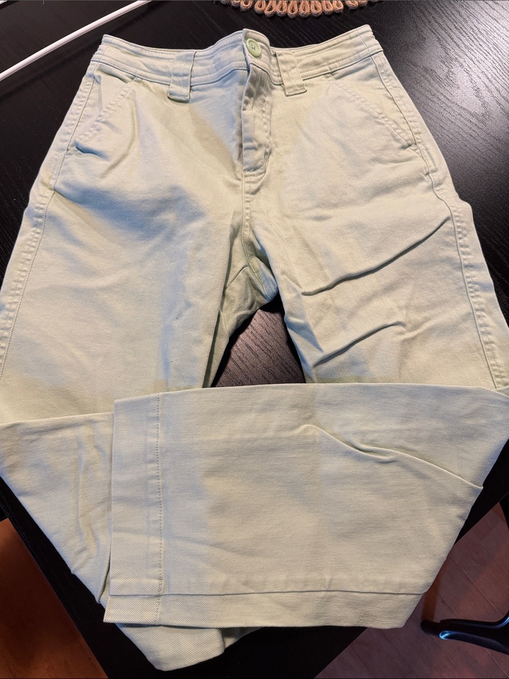 Women’s Light Green Pant - Classic Straight Fit
